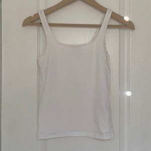 FREE w/ any purchase - White square-neck tank top